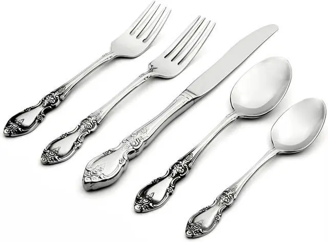 Alt view image 2 of 5 - Oneida Louisiana 45-Piece Service For 8 Flatware Set, Silver