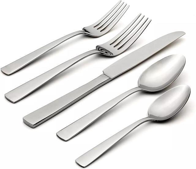 Main image of Oneida 20-Piece Everyday Nocha Flatware Set, Service for 4, Silver