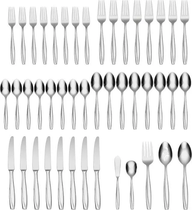 Alt view image 5 of 5 - Oneida Camlynn Mirror 45 Piece Flatware Set, Stainless Steel, Service for 8
