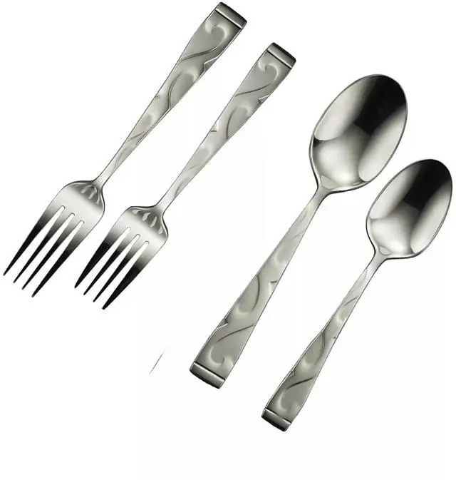 Alt view image 2 of 4 - Oneida B340045B Tuscany 45-Piece Flatware Set, Service for 8