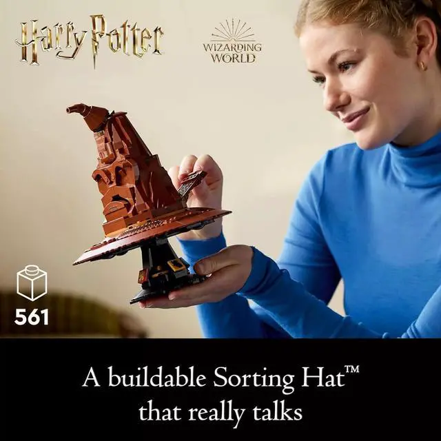 Alt view image 2 of 6 - LEGO 76429 The Talking Magic Sorting Hat Building Set, 561 Parts, Age 18+