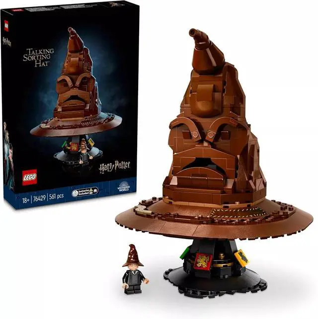 Main image of LEGO 76429 The Talking Magic Sorting Hat Building Set, 561 Parts, Age 18+