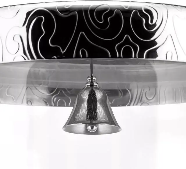 Alt view image 4 of 5 - Alessi "Dressed" Stainless Steel Cookie Jar with Glass Lid, Mirror Polished