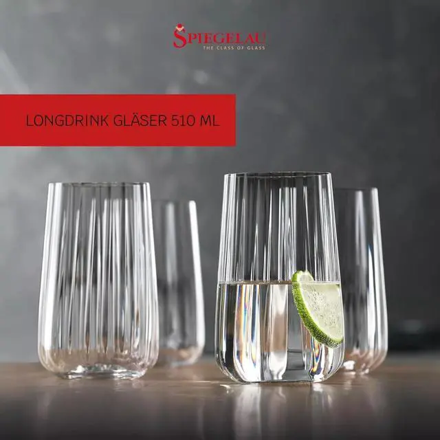 Alt view image 2 of 6 - Spiegelau Lifestyle Longdrink Tumblers Highball Glass, Set of 4 - Clear