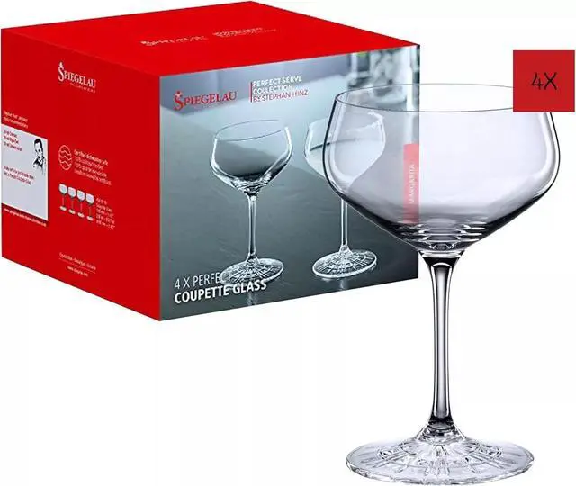Main image of Spiegelau Prefect Coupette Cocktail & Coupe Martini Glasses, Pack of 4 - Clear