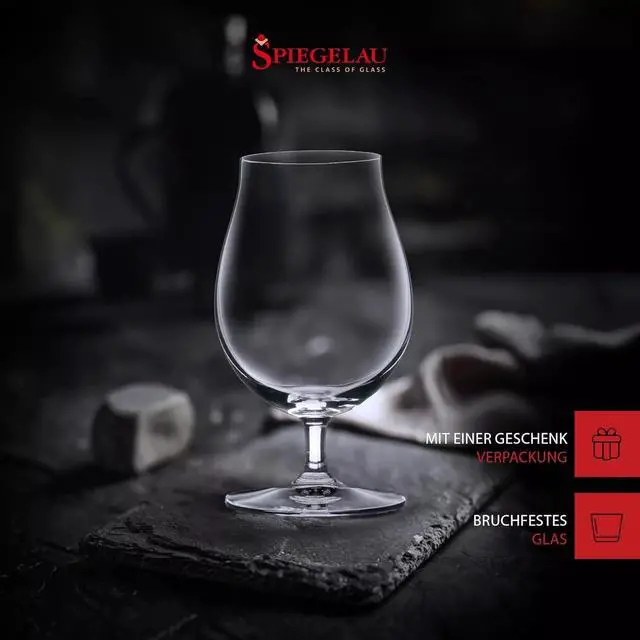 Alt view image 4 of 6 - Spiegelau Pack of 6 Classic Tulip Beer Glasses, Dishwasher Safe - Clear