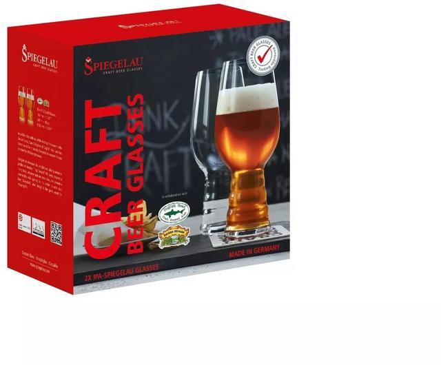 Alt view image 4 of 5 - Spiegelau Pack of 2 Craft Beer IPA Glasses, Dishwasher Safe - Clear