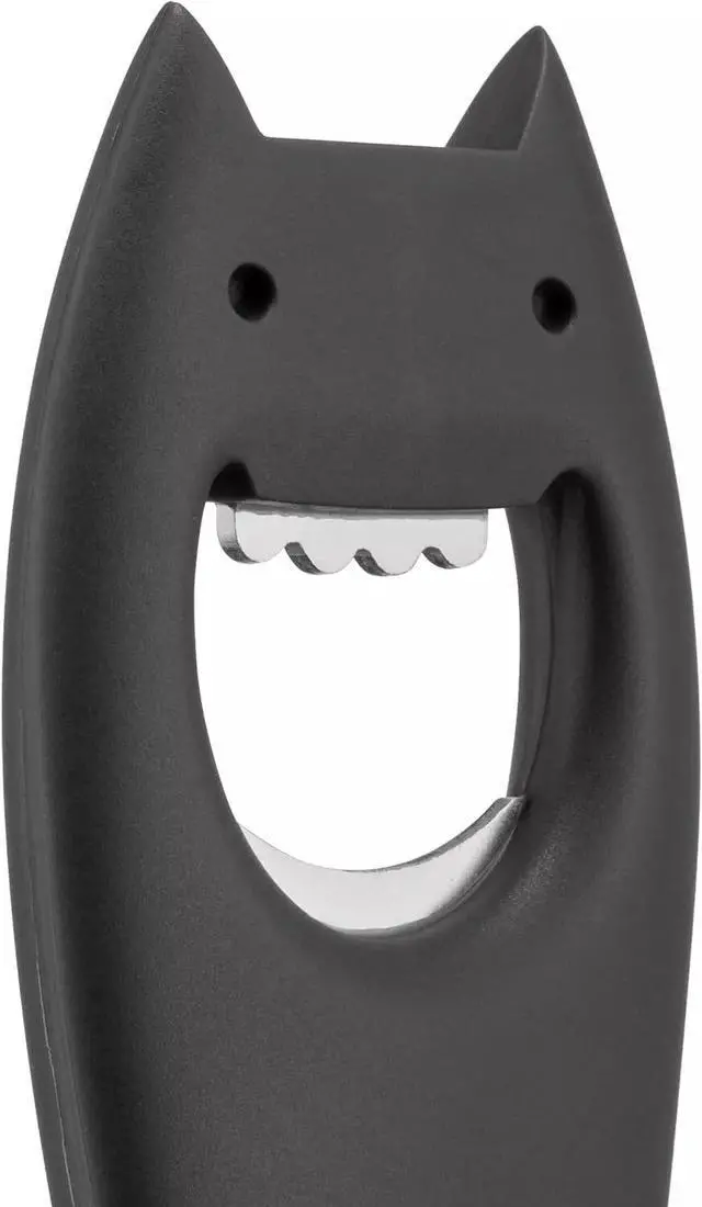 Alt view image 2 of 4 - Alessi ABC01 B Diabolix Durable Curved Shape Bottle Opener Anthracite (Black)