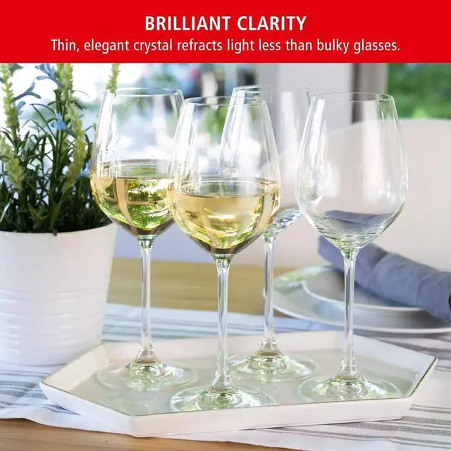Alt view image 2 of 5 - Spiegelau 4-Pack Salute White Wine Glasses, Dishwasher Safe - Clear