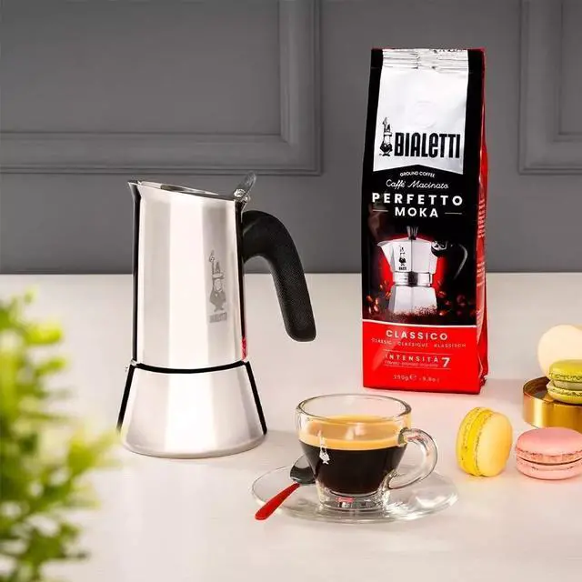 Alt view image 4 of 6 - Bialetti New Venus Stovetop Induction Espresso Coffee Maker, 10 -Cups, Silver