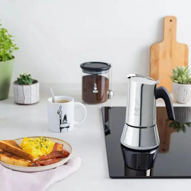 Alt view image 5 of 6 - Bialetti New Venus Stovetop Induction Espresso Coffee Maker, 10 -Cups, Silver