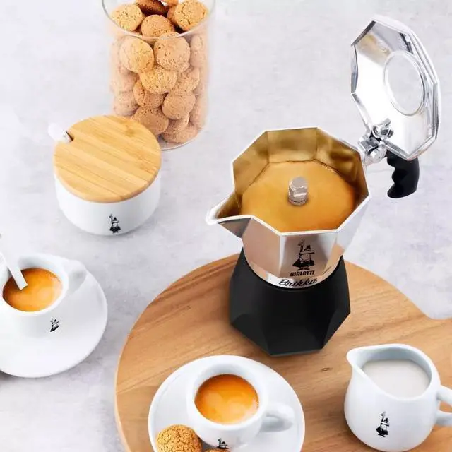 Alt view image 5 of 5 - Bialetti Nuova Brikka Moka Caffetteria Caffe Espresso, 2 Cups - Black/Silver