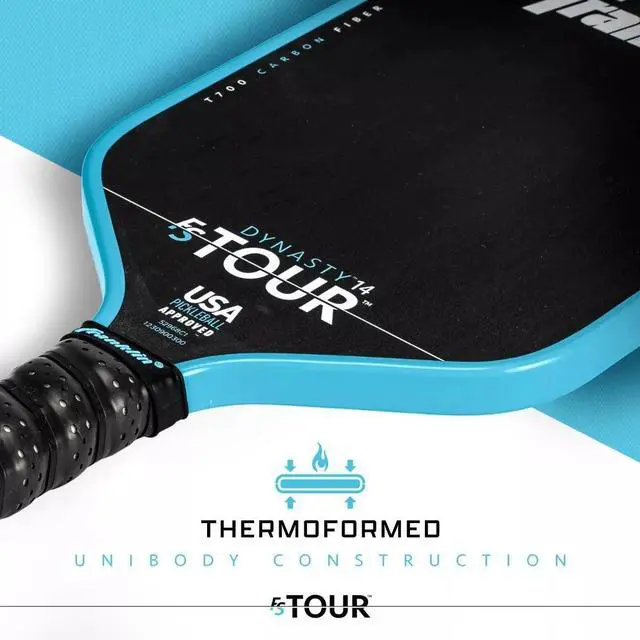 Alt view image 6 of 6 - Franklin Sports FS Tour Series Dynasty 14mm Pickleball Paddle - Blue