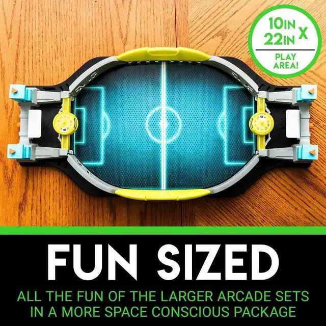 Alt view image 6 of 6 - Franklin Sports Mini Tabletop Soccer Shootout Arcade Style Table Game - Green