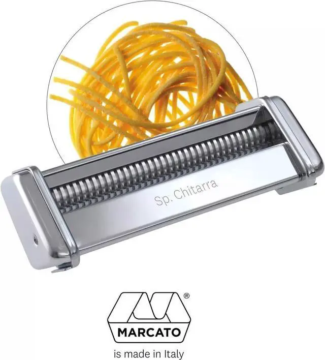 Alt view image 3 of 3 - Marcato Spaghetti Capellini Pasta Cutter Attachment Works with Atlas 150, Silver