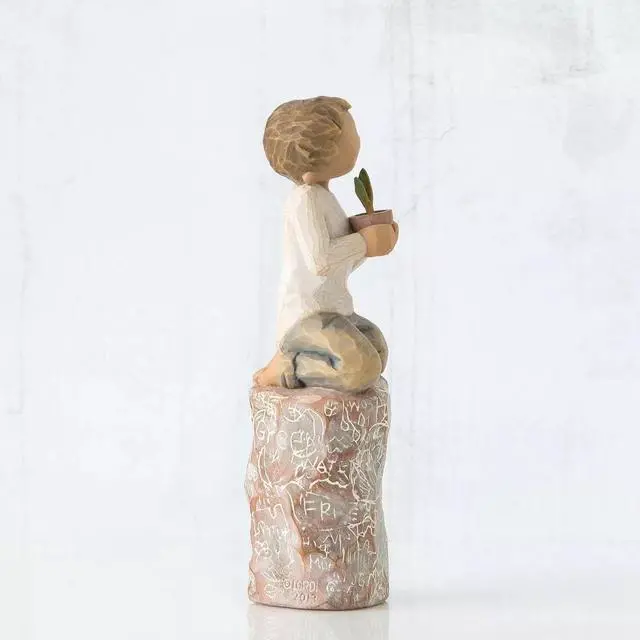 Alt view image 5 of 6 - Willow Tree Something Special Angel Love Nature, Sculpted Hand-Painted Figure