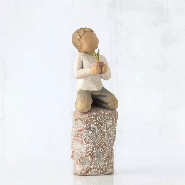 Alt view image 3 of 6 - Willow Tree Something Special Angel Love Nature, Sculpted Hand-Painted Figure
