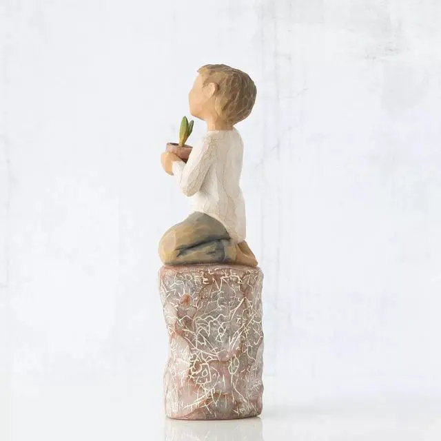 Alt view image 6 of 6 - Willow Tree Something Special Angel Love Nature, Sculpted Hand-Painted Figure