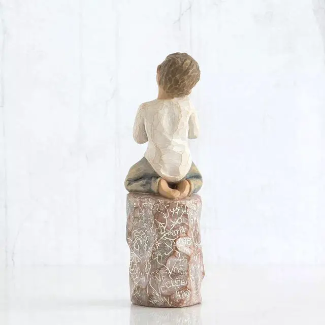 Alt view image 2 of 6 - Willow Tree Something Special Angel Love Nature, Sculpted Hand-Painted Figure