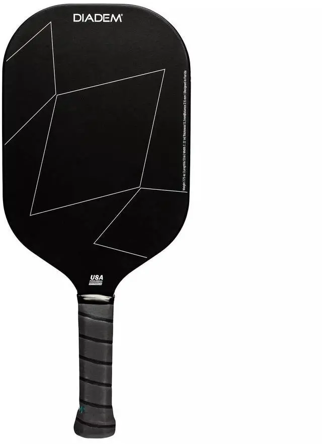 Alt view image 2 of 6 - Diadem Unisex A52 USAPA Approved Carbon Fiber Face Pickleball Paddle, White