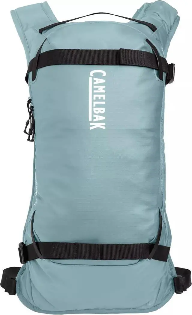 Alt view image 2 of 7 - CamelBak 12-Liter Adjustable Powderhound Hydration Pack, 70oz, Blue Mist/Black