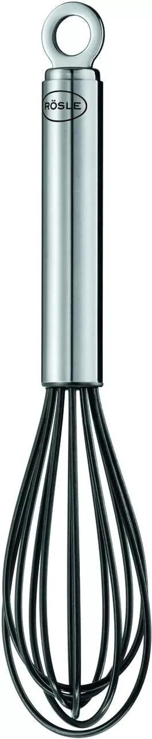 Main image of Rösle 10.6-inch Stainless Steel & Silicone Balloon Egg Whisk, 6 Wire