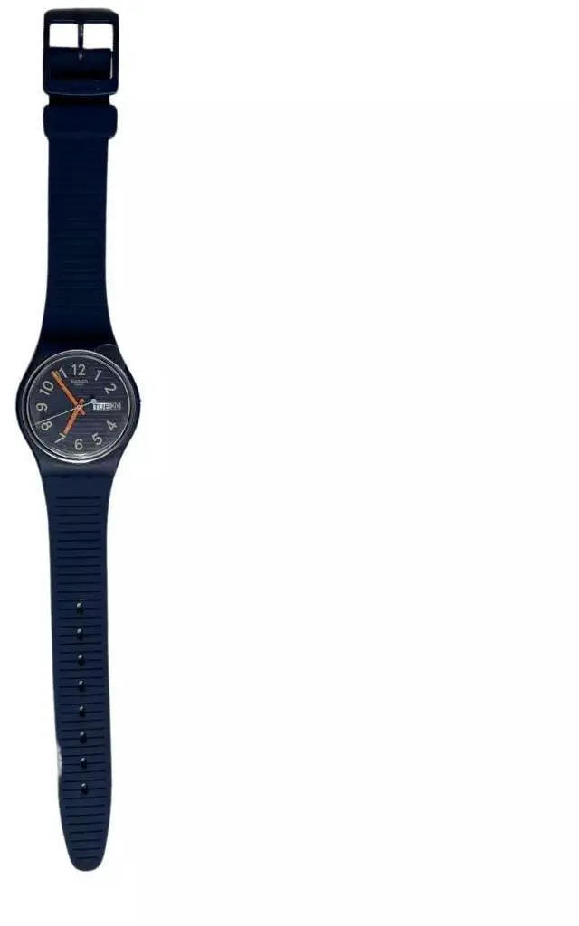 Main image of Swatch Unisex Trendy Lines at Night Analog Quartz Watch, 34mm, Blue