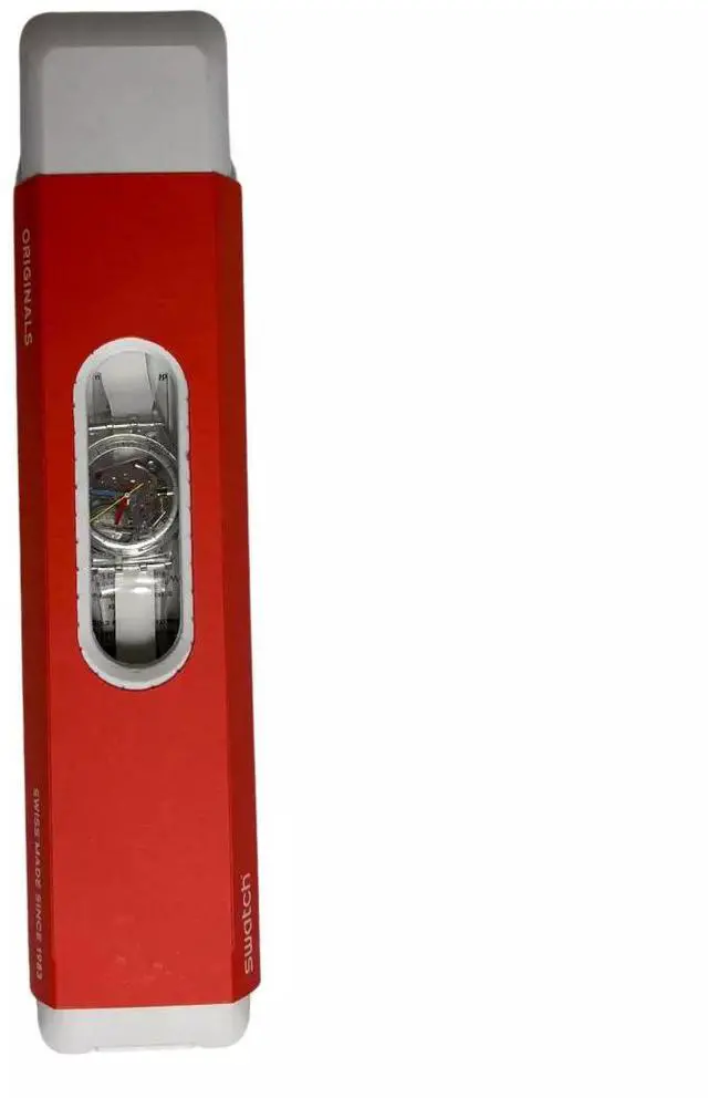 Alt view image 3 of 3 - Swatch Unisex Clearly Gent Adjustable Analog Quartz Transparent Watch, 34mm