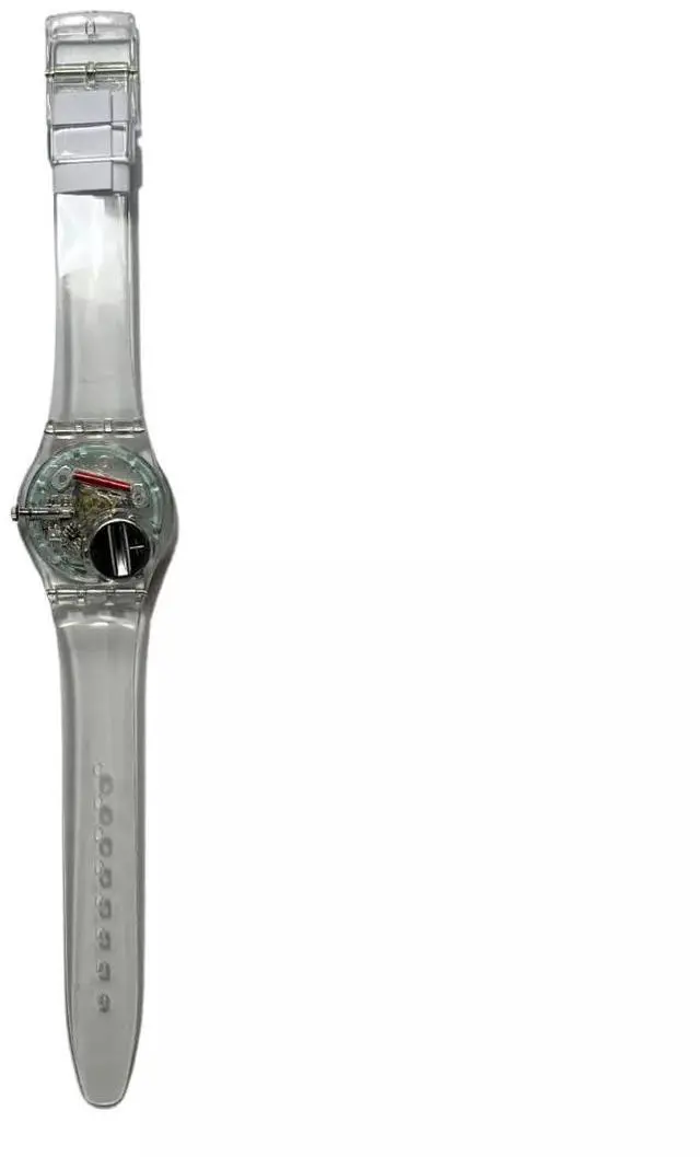 Alt view image 2 of 3 - Swatch Unisex Clearly Gent Adjustable Analog Quartz Transparent Watch, 34mm