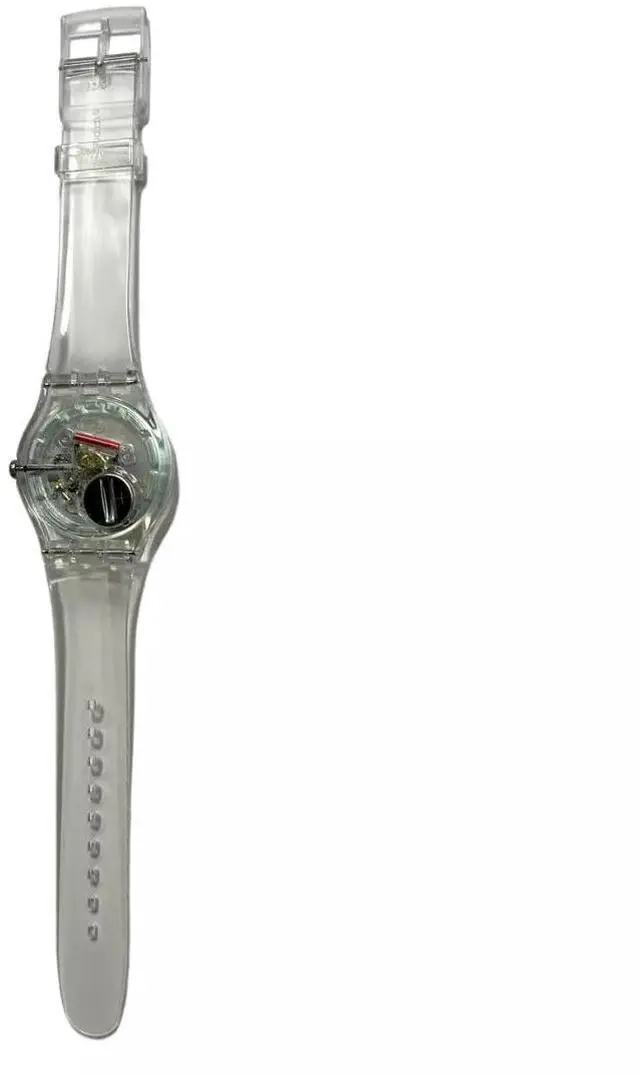 Alt view image 2 of 3 - Swatch Unisex Clearly New Gent Adjustable Analog Quartz Watch, 41mm, Transparent