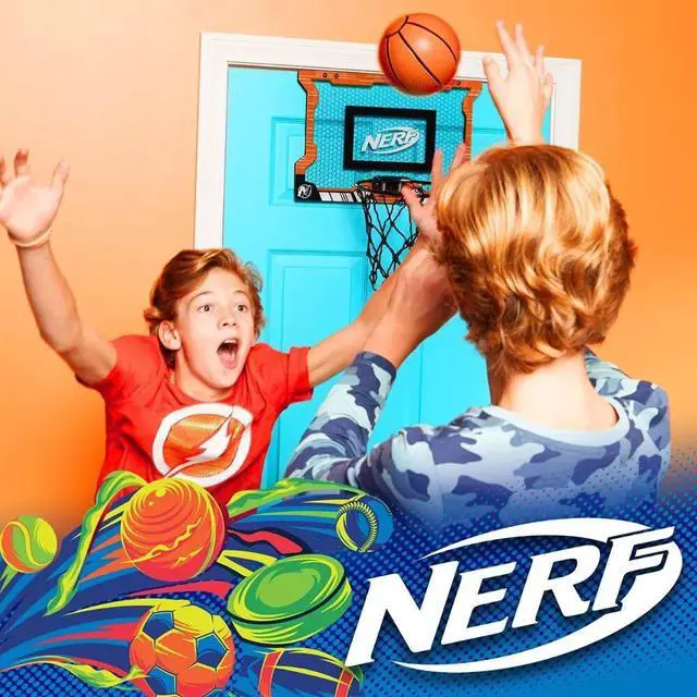 Alt view image 3 of 5 - Franklin Sports 92069C1 Nerf Pro Mini Basketball Hoop Set, Orange