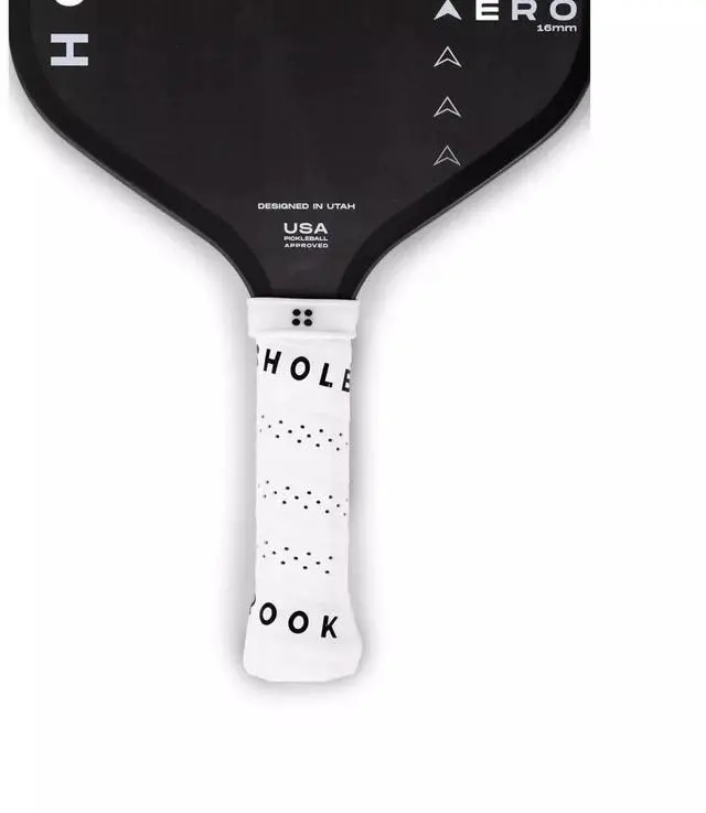 Alt view image 6 of 7 - Holbrook Pickleball Aero Series Carbon Fiber Pickleball Paddle, 16mm, Black/White