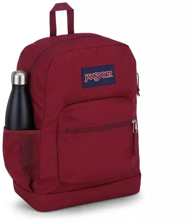 Alt view image 5 of 6 - JanSport Cross Town Plus Comfortable Backpack for 15-Inch Laptop, Russet Red