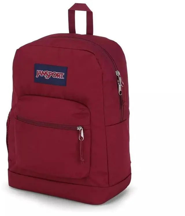 Main image of JanSport Cross Town Plus Comfortable Backpack for 15-Inch Laptop, Russet Red