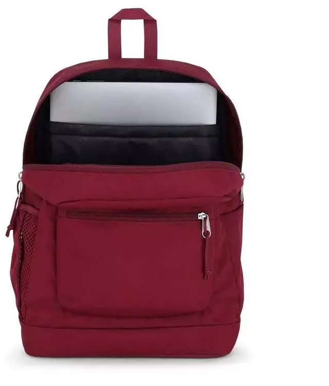 Alt view image 2 of 6 - JanSport Cross Town Plus Comfortable Backpack for 15-Inch Laptop, Russet Red