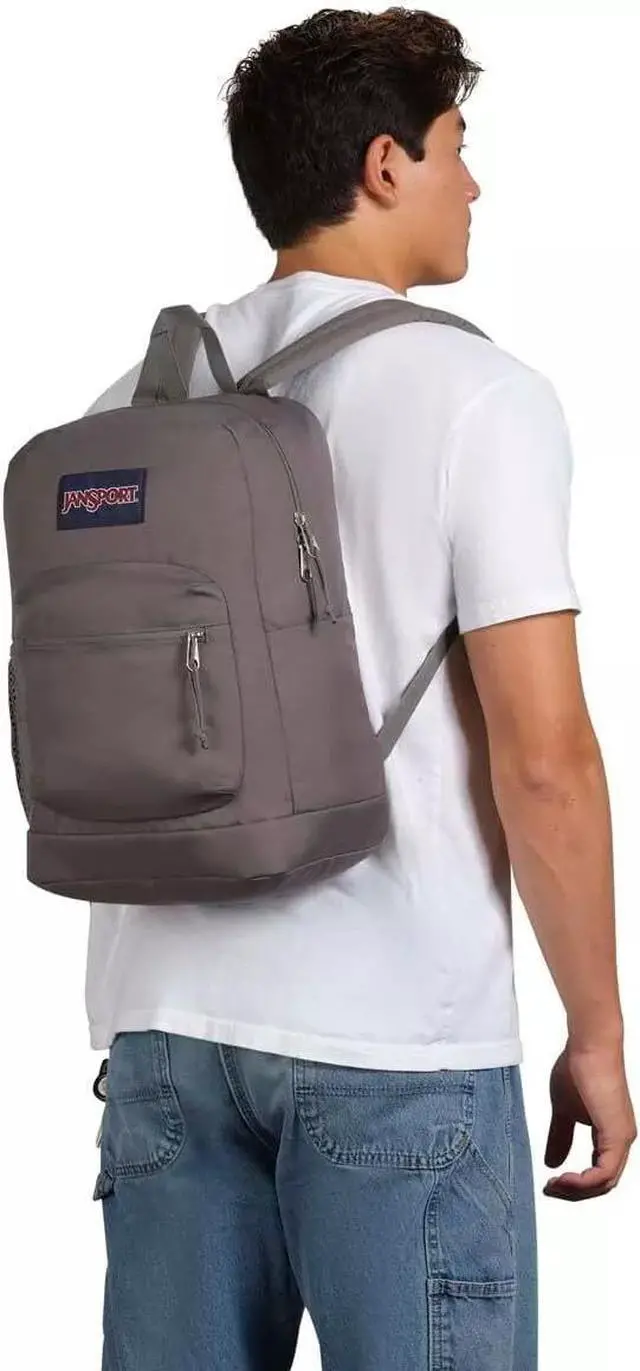 Alt view image 6 of 6 - JanSport Cross Town Plus Comfortable Backpack for 15-Inch Laptop, Graphite Grey
