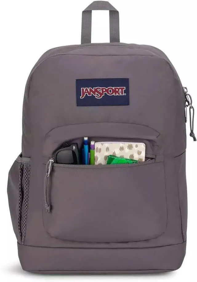 Alt view image 3 of 6 - JanSport Cross Town Plus Comfortable Backpack for 15-Inch Laptop, Graphite Grey