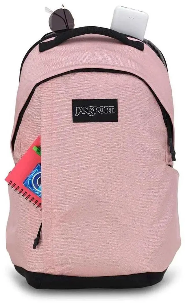 Alt view image 4 of 7 - JanSport Station Asjustable Backpack, Dual Water Bottle Pockets, Misty Rose