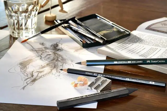 Alt view image 2 of 4 - Faber-Castell Pitt Graphite Medium Metal Tin Set Artists Pencils, Set of 26