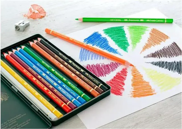 Alt view image 5 of 6 - Faber-Castell 12Pcs Art & Graphic Polychromos Multicoloured Pencils, 3.8mm Thick