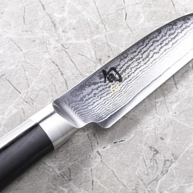 Alt view image 3 of 5 - Shun DM-0714 Stainless Steel 32 layers Classic Vegetable Knife, 3.25 In - Silver