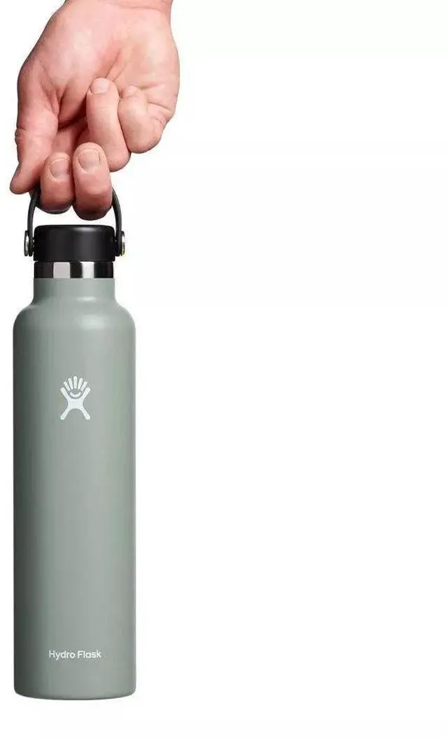 Alt view image 3 of 7 - Hydro Flask Standard Mouth Vacuum Insulation Water Bottle, 24oz, Agave