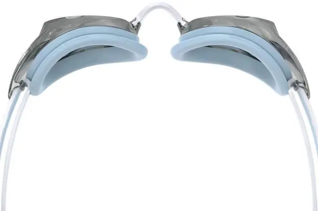 Alt view image 4 of 5 - Speedo Women's Vanquisher 3.0 Mirror Anti-Fog Swimming Goggles, Blue/Gray