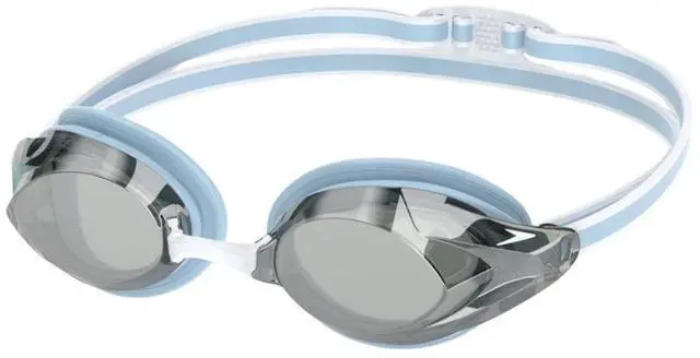 Main image of Speedo Women's Vanquisher 3.0 Mirror Anti-Fog Swimming Goggles, Blue/Gray