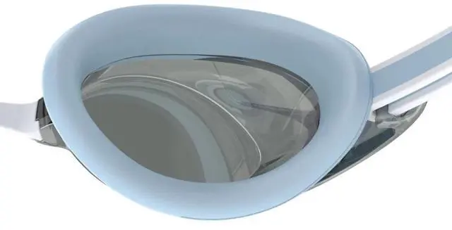 Alt view image 3 of 5 - Speedo Women's Vanquisher 3.0 Mirror Anti-Fog Swimming Goggles, Blue/Gray
