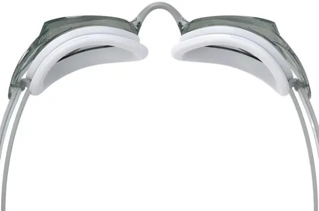 Alt view image 4 of 5 - Speedo Women's Vanquisher 3.0 Anti-Fog Swimming Goggles, White/Steel
