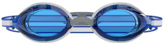 Alt view image 6 of 6 - Speedo Junior Vanquisher 3.0 Swimming Slide & Lock Nose Bridge Goggle Blue/White