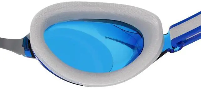 Alt view image 4 of 6 - Speedo Junior Vanquisher 3.0 Swimming Slide & Lock Nose Bridge Goggle Blue/White