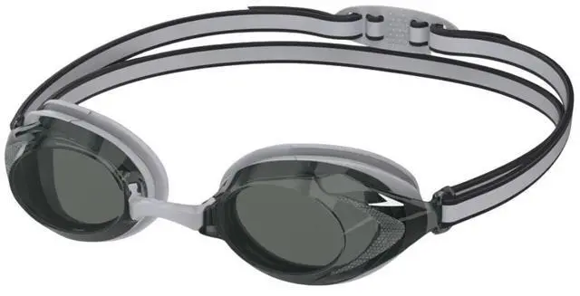 Main image of Speedo Junior Vanquisher 3.0 Swimming Slide & Lock Nose Bridge Goggle, Gray