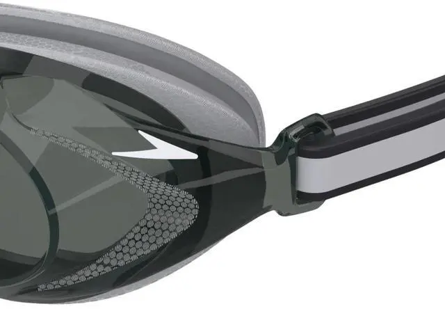 Alt view image 5 of 5 - Speedo Junior Vanquisher 3.0 Swimming Slide & Lock Nose Bridge Goggle, Gray